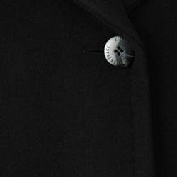 Women's Full-length 3-button Wool Walker Coat Black