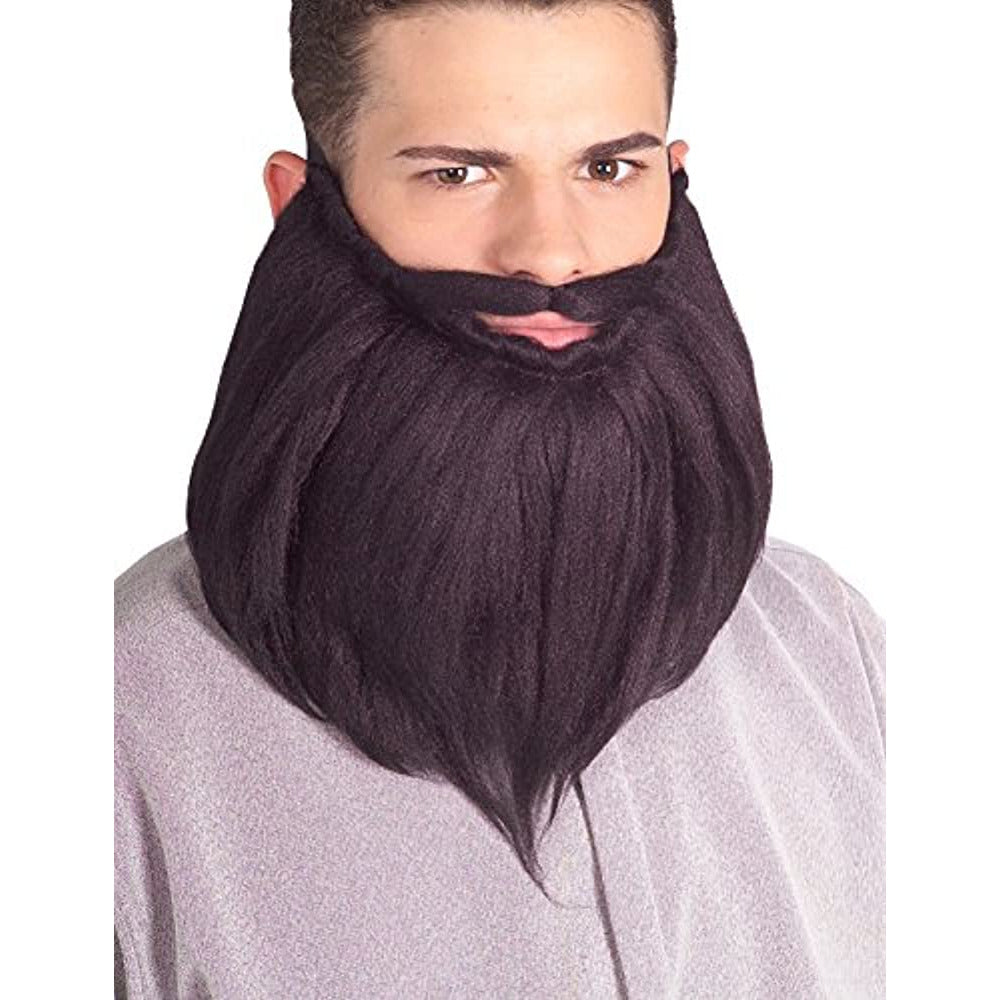 8" BLACK BEARD & MOUSTACHE