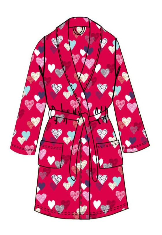 Plush 36 robe red