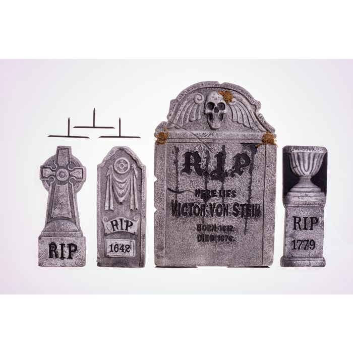 4 IN 1 TOMBSTONE SET 1RG , 3SM & STAKES