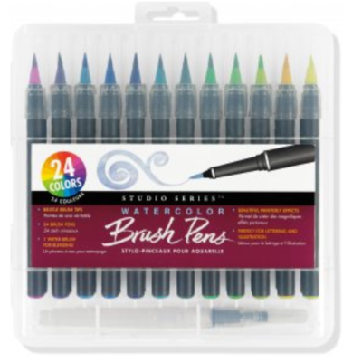 Studio series watercolor brish pens 24