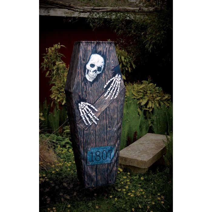 5' Skeleton Hanging Coffin