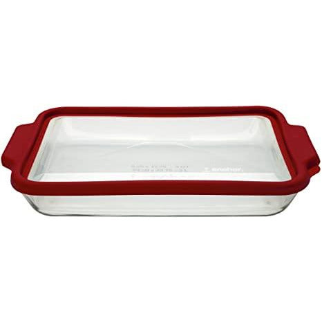 3QT BAKING DISH W / RED TRUEFIT LID