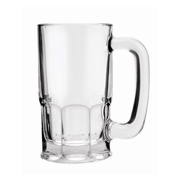 Glass Beer Wagon Mug 20 oz