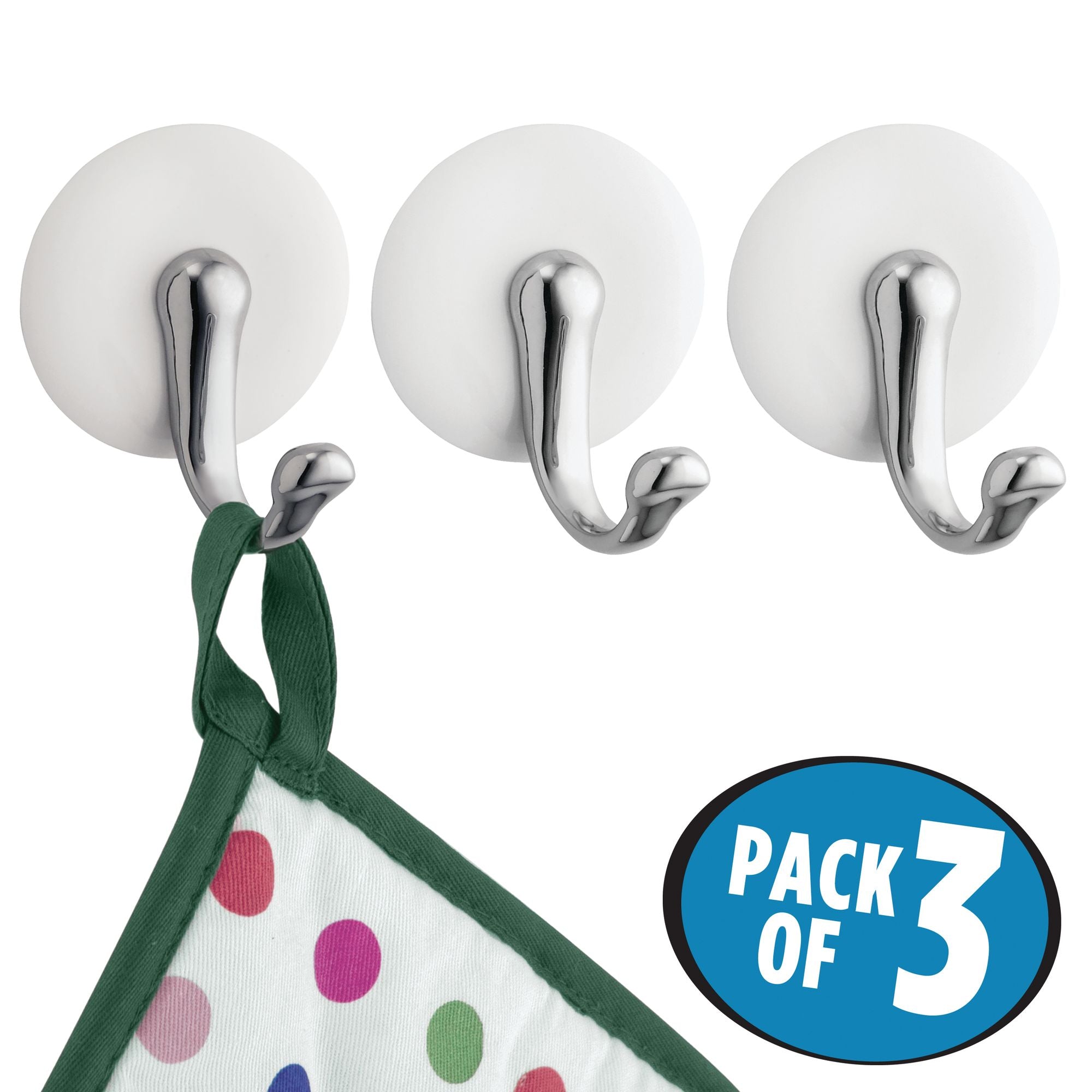 Juego de 3 ganchos de pared pequeños
