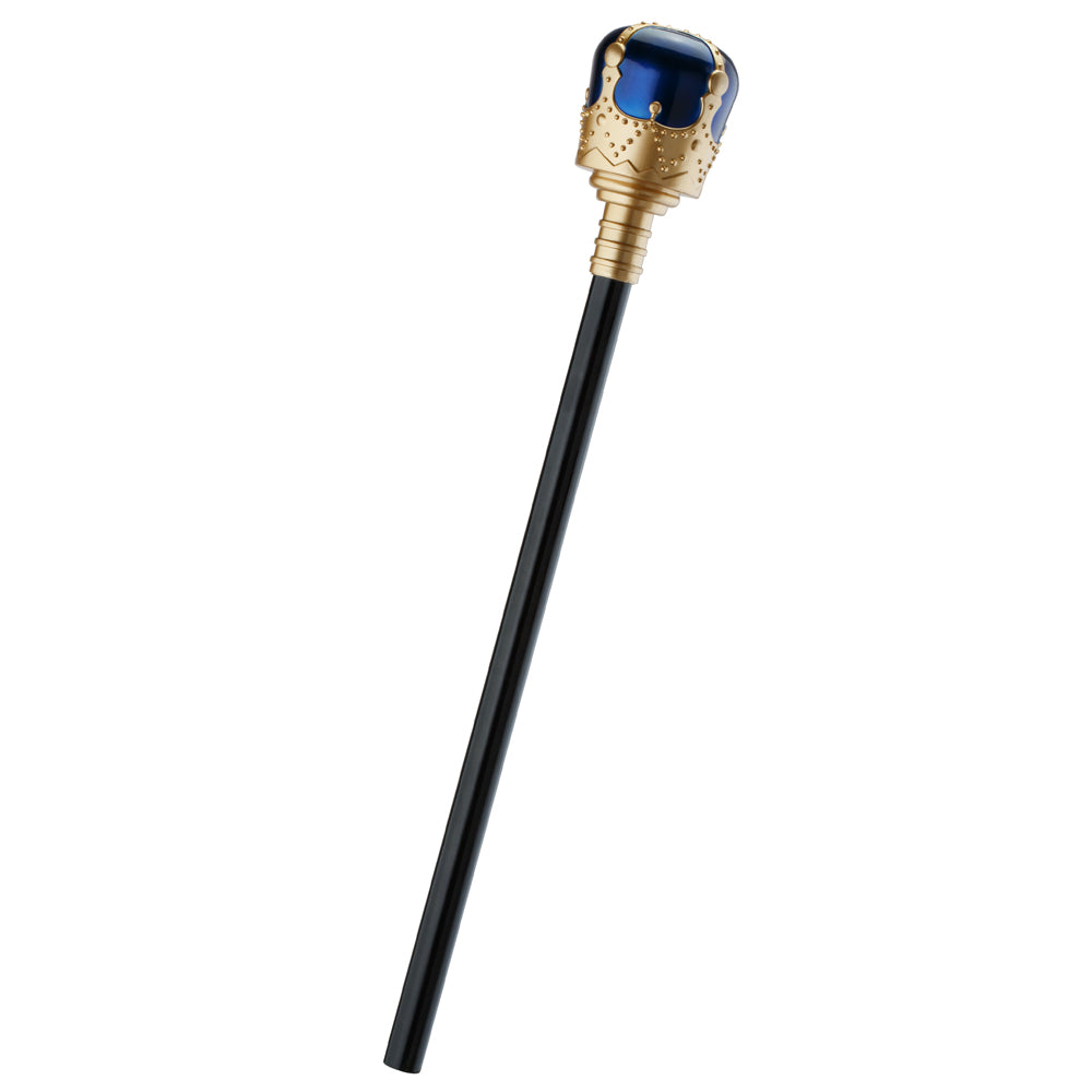 GOLD SCEPTER WITH BLUE ORB