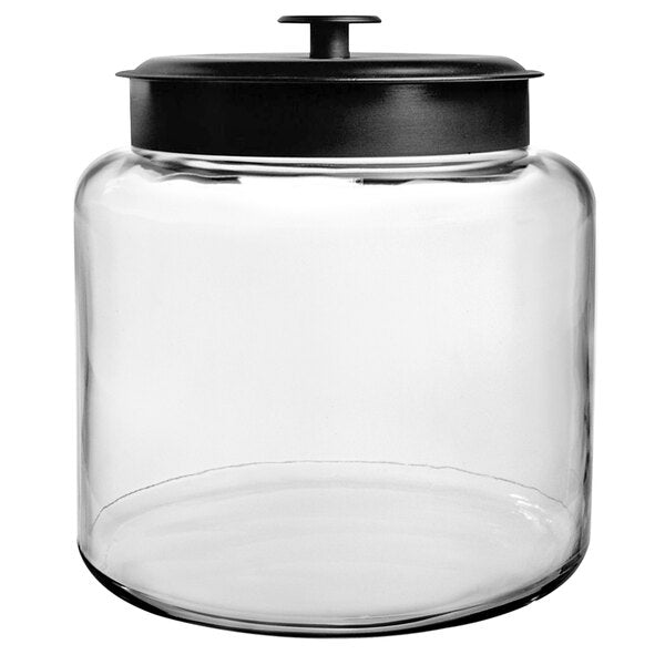 49 OZ MINI MONTANA JAR W /BALCK LID