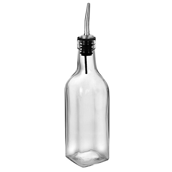 10 IN OIL & VINEGAR BOTTLE W W /SS SPOUT