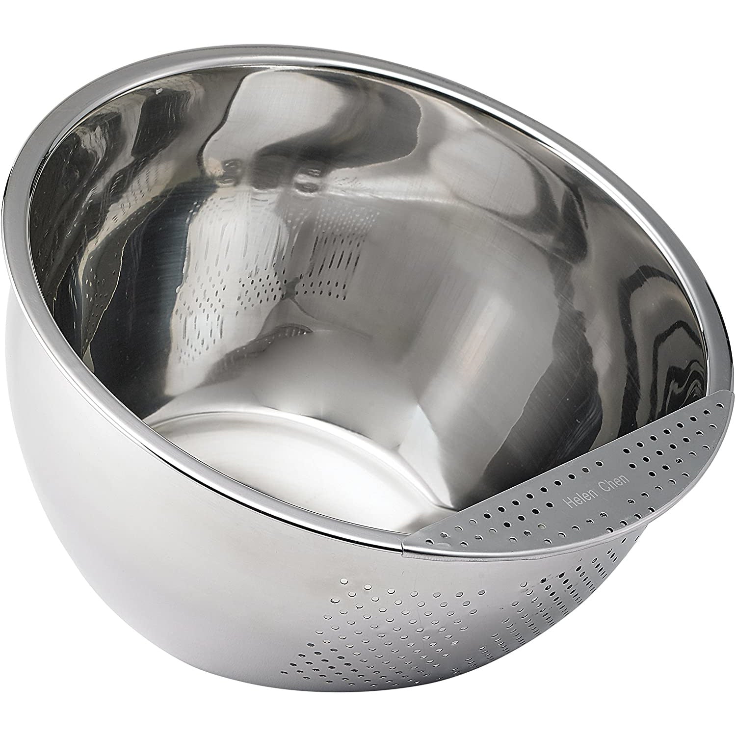 Rice Washing Bowl, 3-Quart Stainless Steel