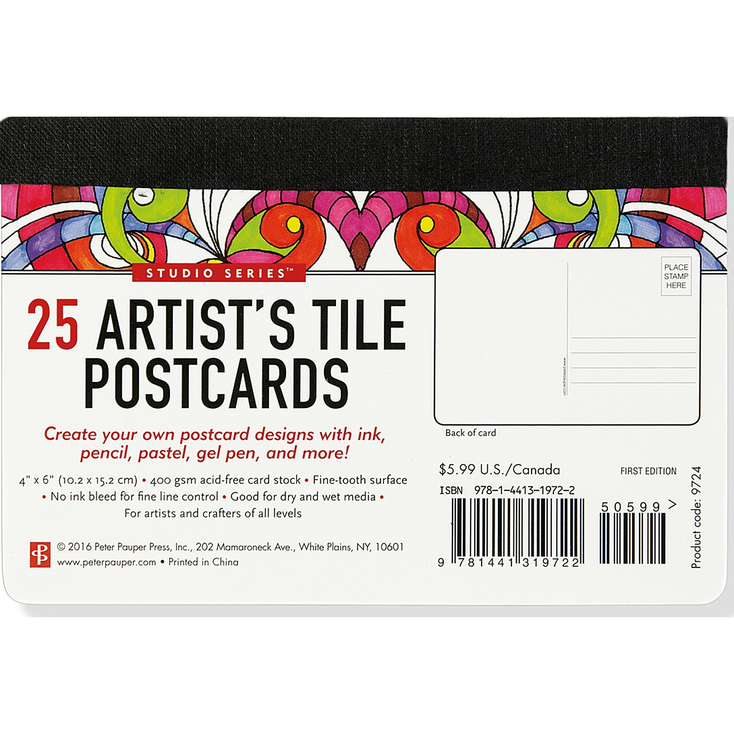 25 Artists Tile Postcards