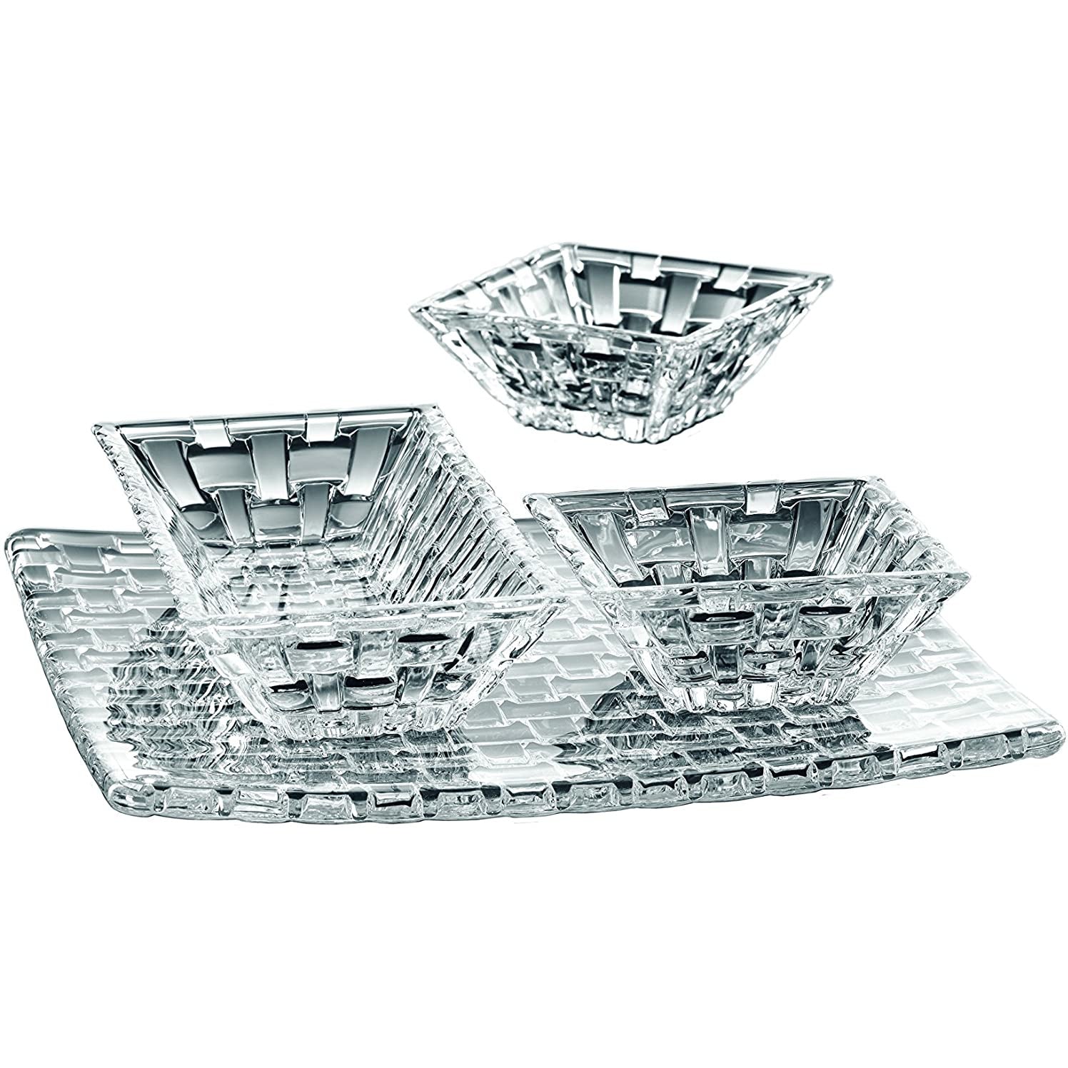 Bossa Nova 4 Piece Crystal Serving Set