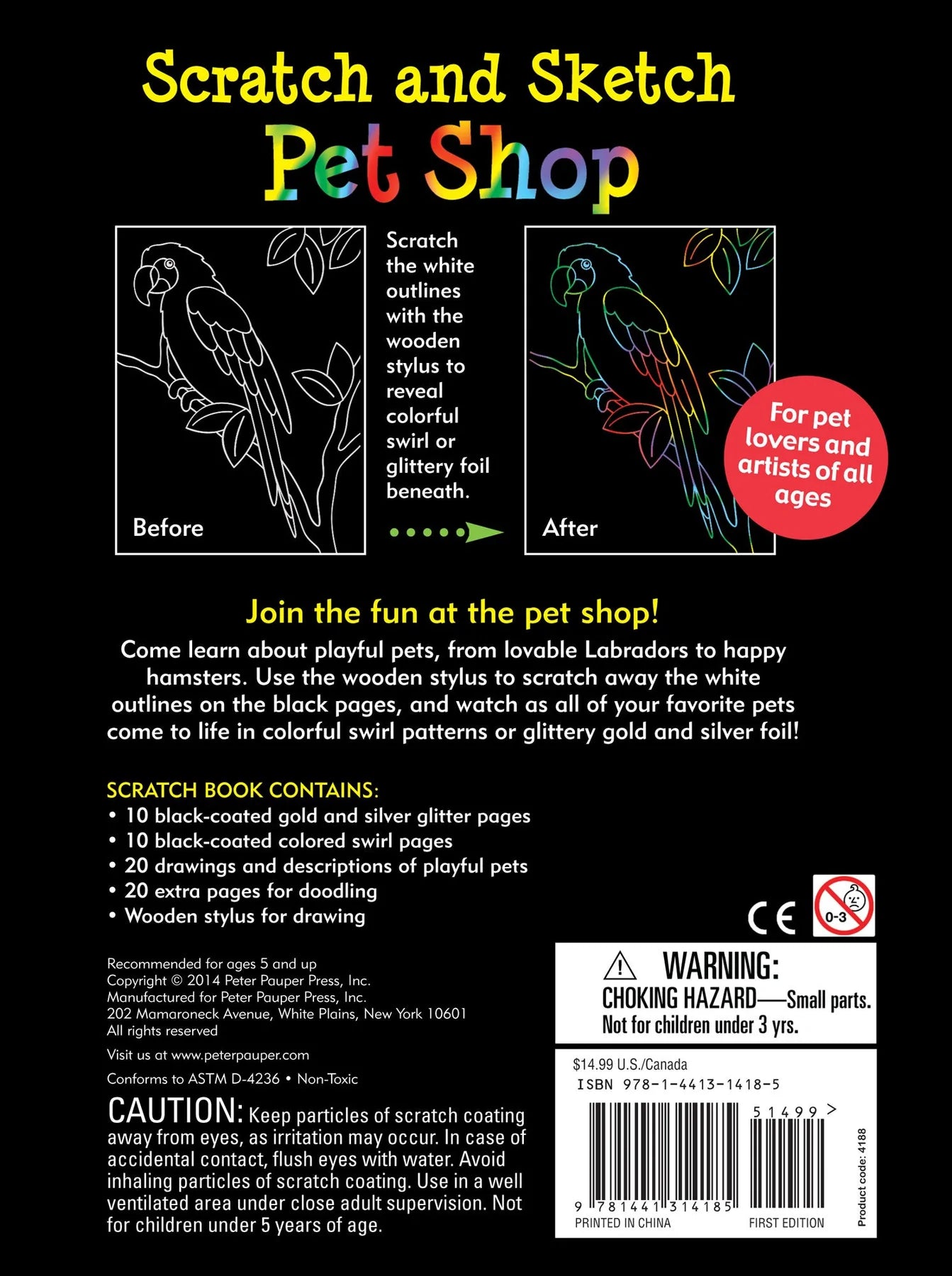Pet Shop Scratch and Sketch