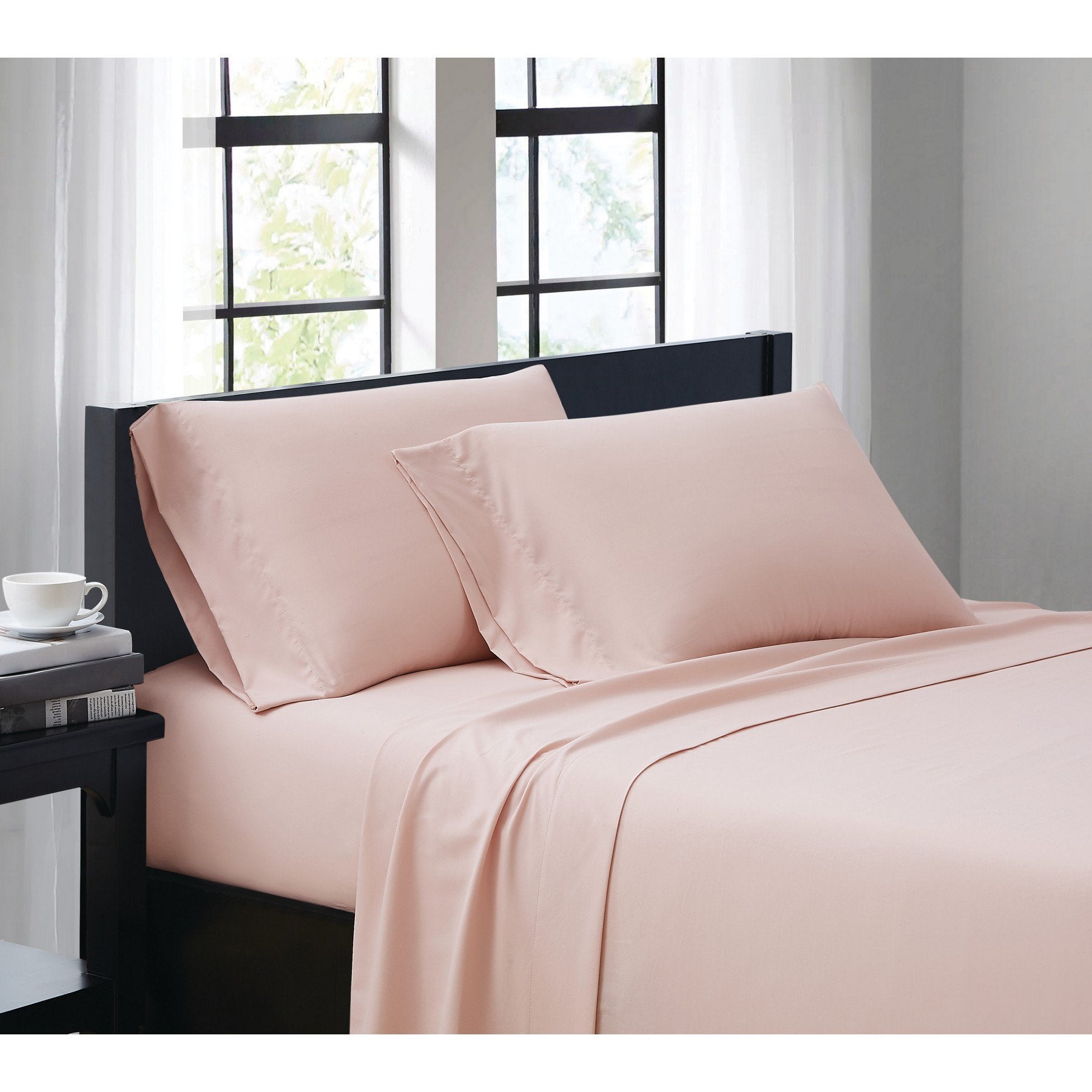 London Loft Leather Path 4PC Sheet Blush