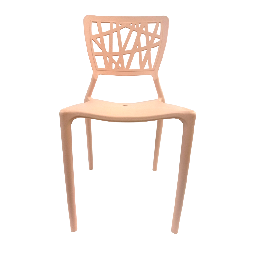 Silla Plastica Rosada
