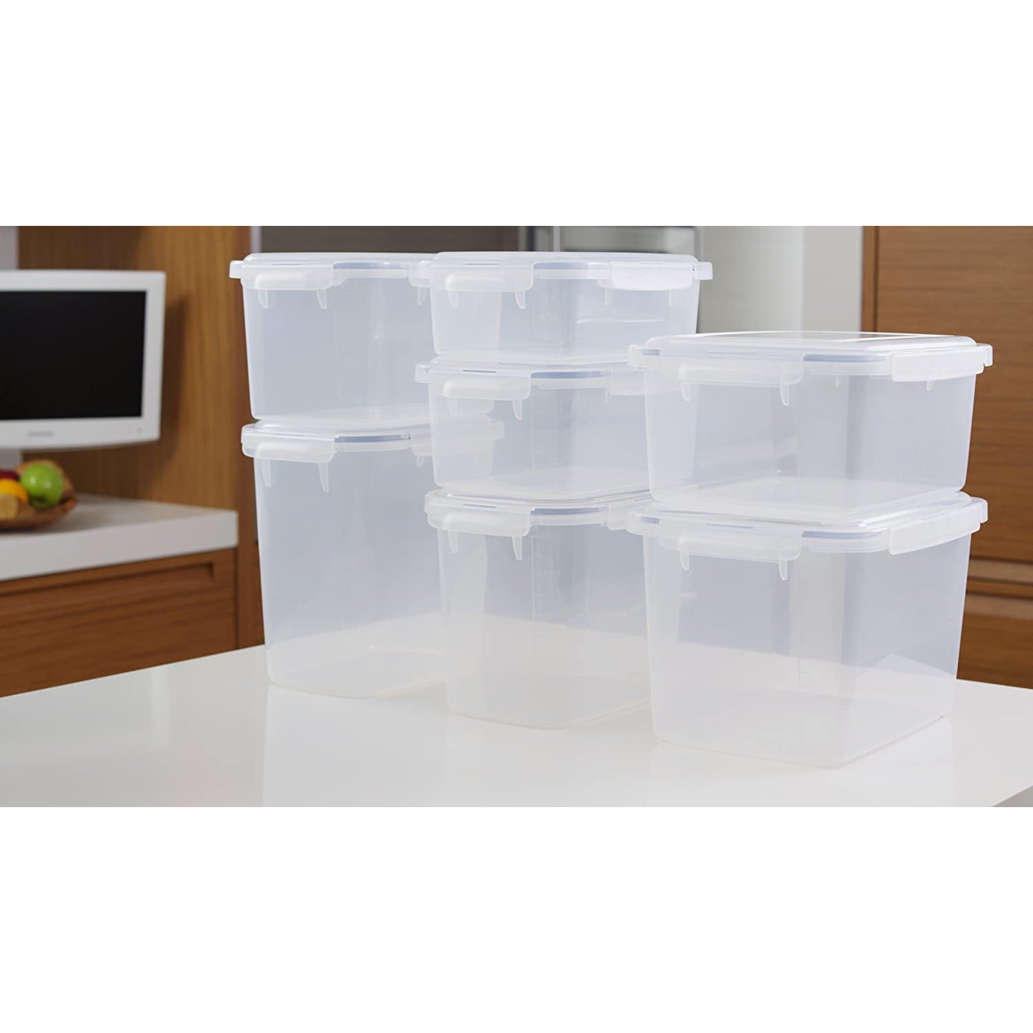 4 Sided Locks Storage Container 2.6 Gal