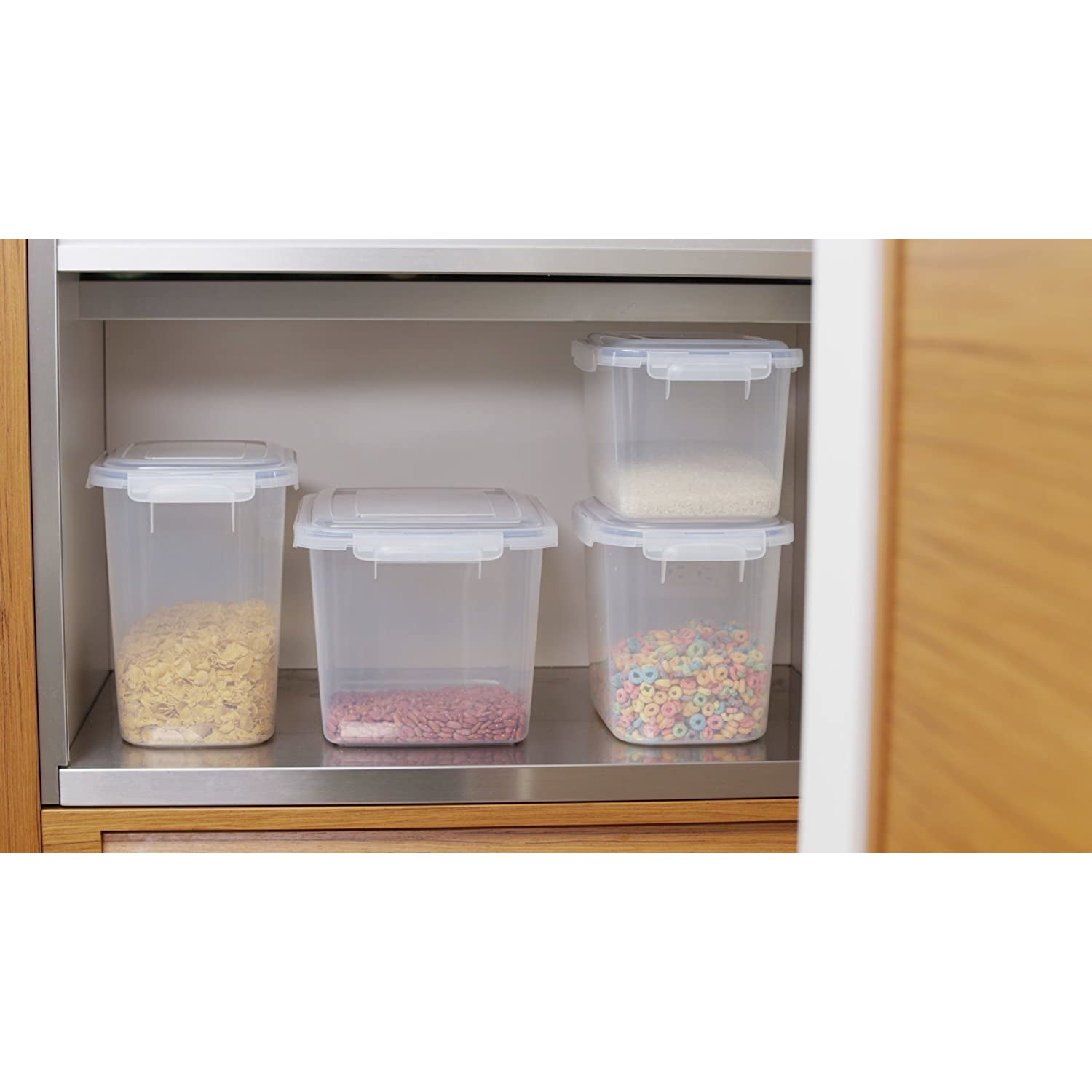 4 Sided Locks Storage Container 2.6 Gal