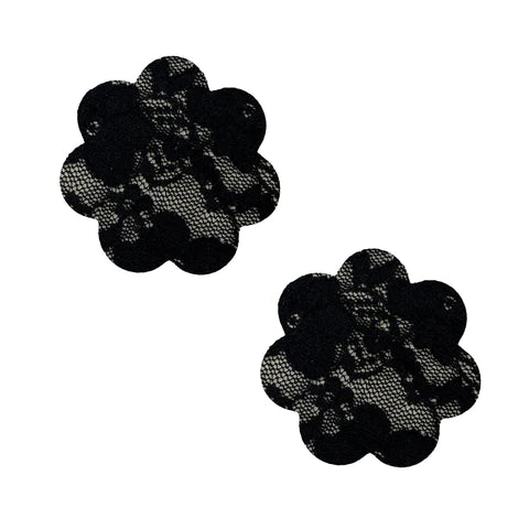 Vogue Black Lace Back To BAEsics Petal Nipple Cover Pasties
