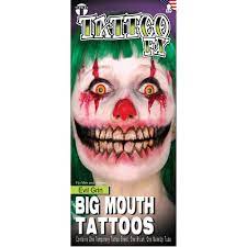 Big mouth tattoos Evil Grin