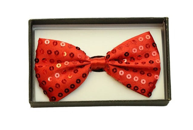 BOWTIE SEQUIN RED
