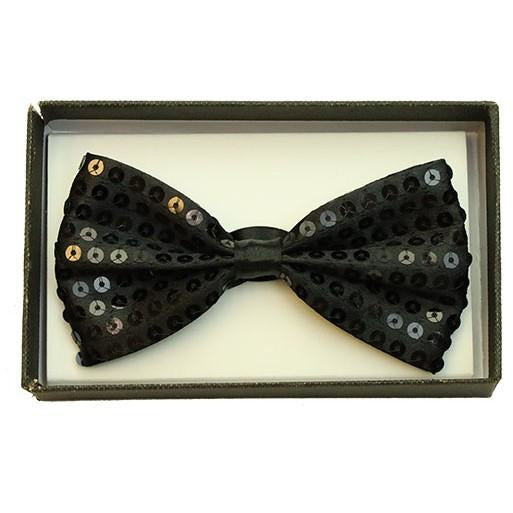 BOWTIE SEQUIN BLACK