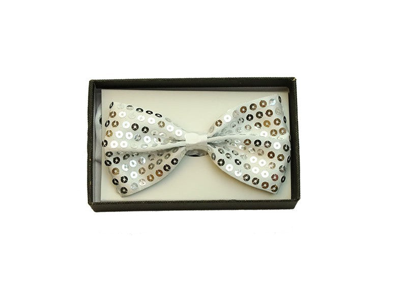 Bowtie Sequin White