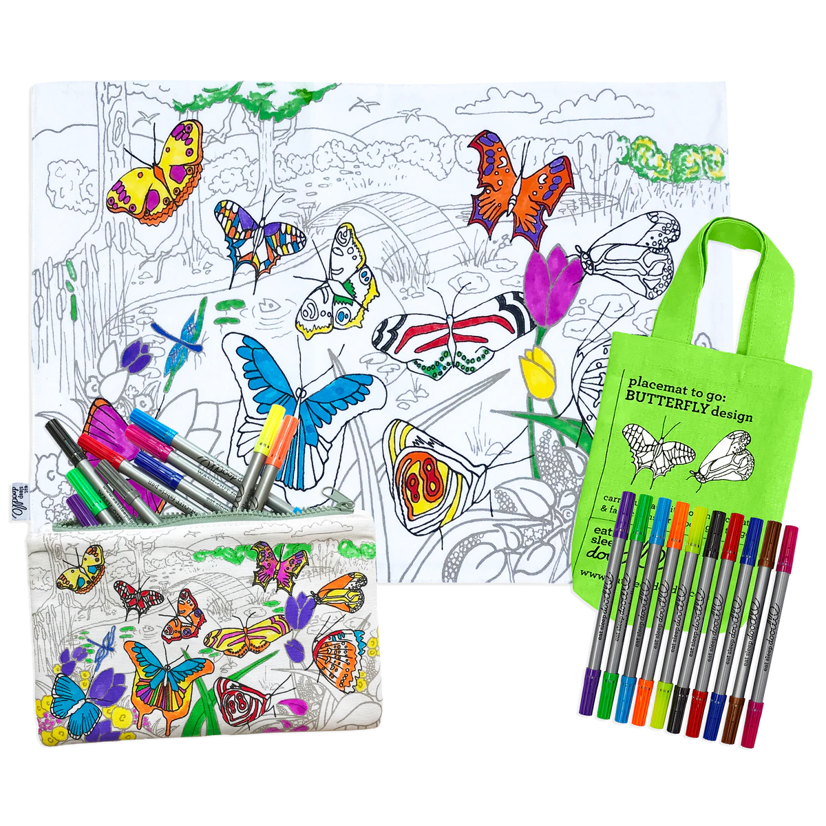 Butterflies placemat to go