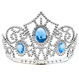 Silver Tiara w/ Blue gems