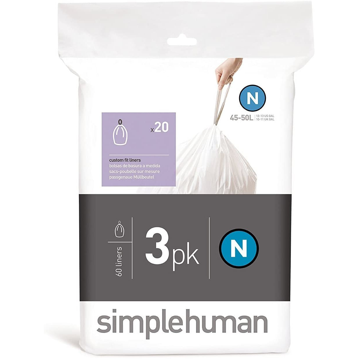 Code N 60 Custom fit liners 45-50L