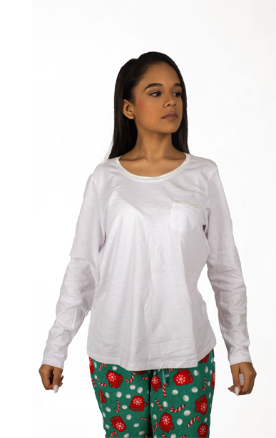 Separate top w/ satin neckline 2 White