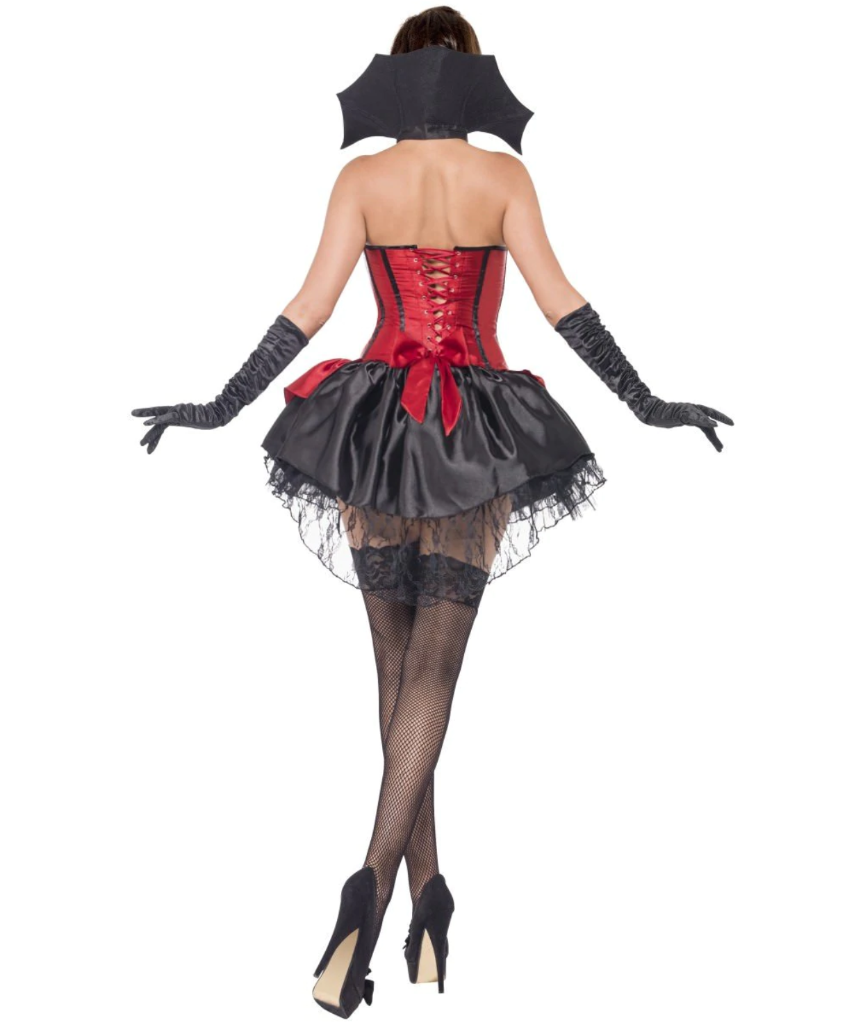 SEDUCTIVE VAMP COSTUME, RED & BLACK
