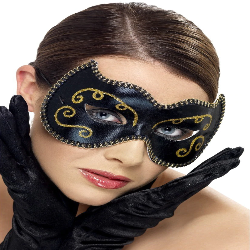 PERSIAN EYEMASK, BLACK