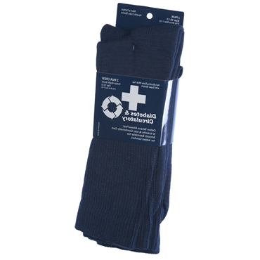 Diabetes & circulatory 2 pair crew in 3 colors