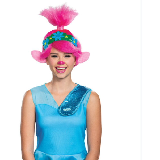 Trolls POPPY MOVIE 2 ADULT WIG