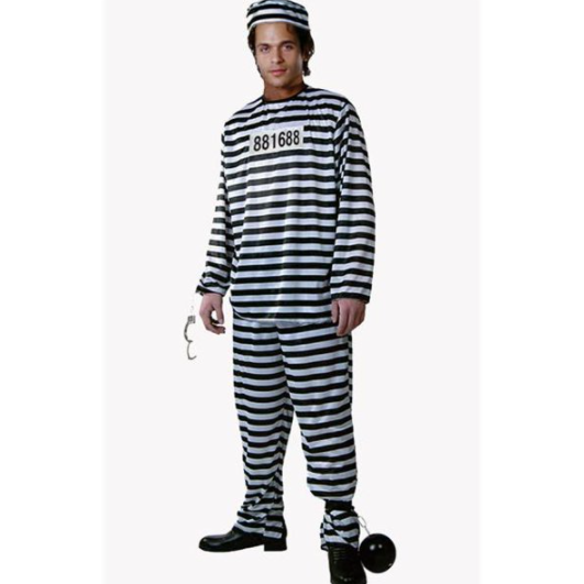 ADULT PRISIONER MEN COSTUME