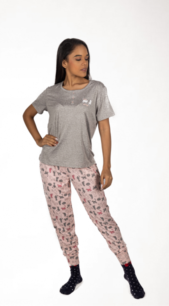 Sleep tight pijama set Heather gray