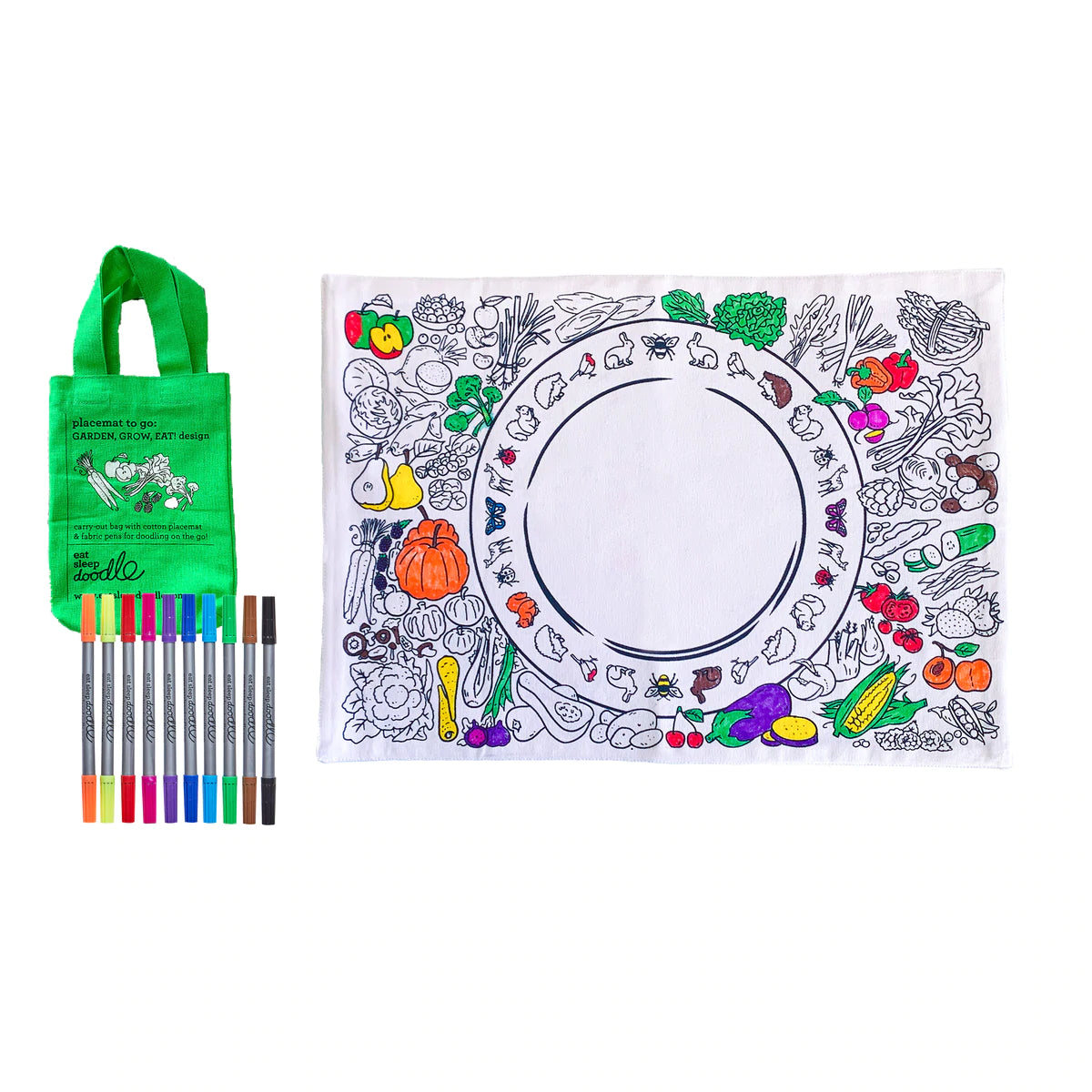 Garden grow eat placemat to go