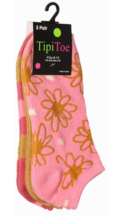 Women's 3 Pair Ankle Socks