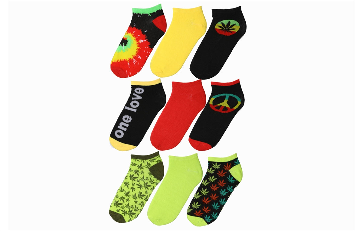 Women's 3 Pair Ankle Socks Hippie