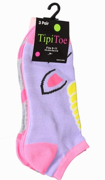 Women's 3 Pair Ankle Socks