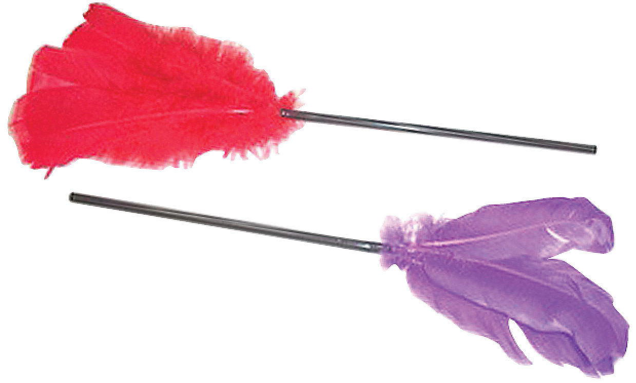 Feather Tickler Red & Purple