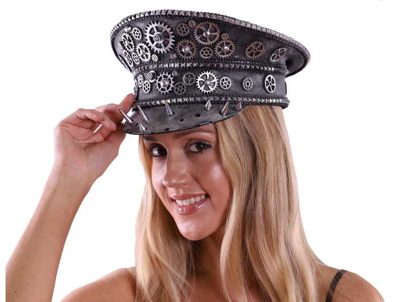 Hat- Steampunk fisherman silver hat