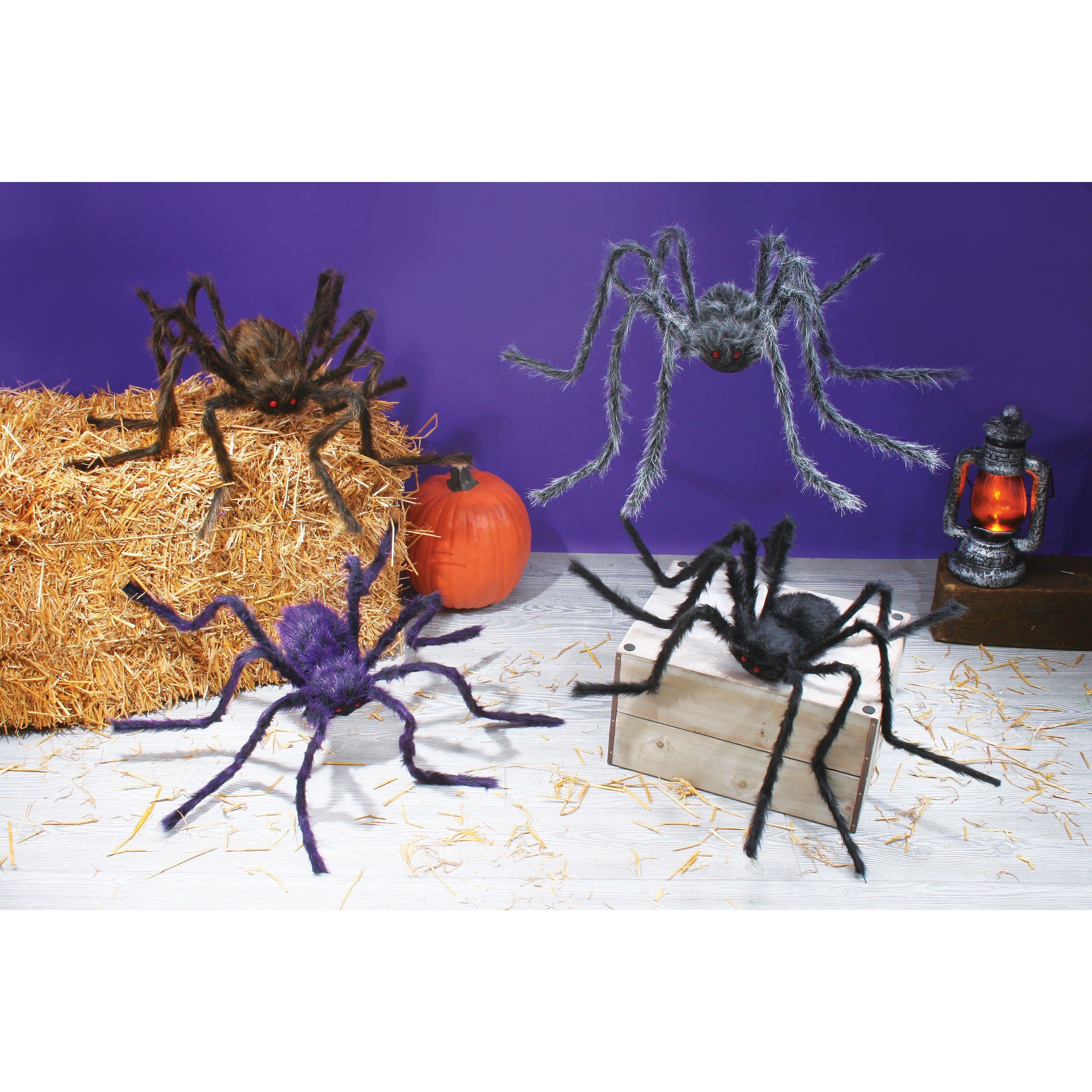 POSABLE HAIRY SPIDER ASST 50"