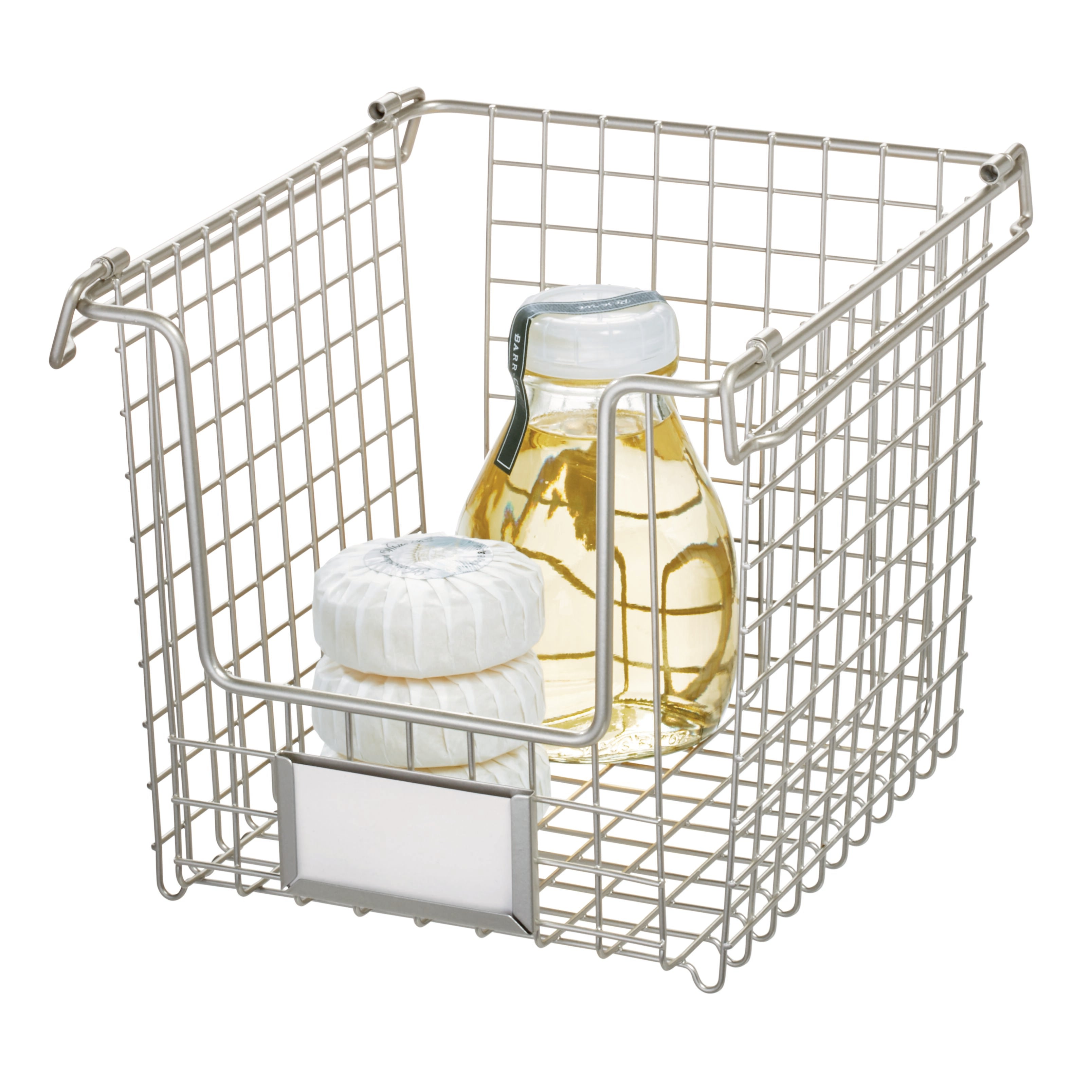 Satin Stackable Basket 8" x 10" x 7.75"