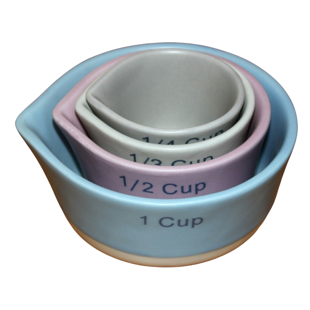 Ceramic Measuring cups 4 Pc