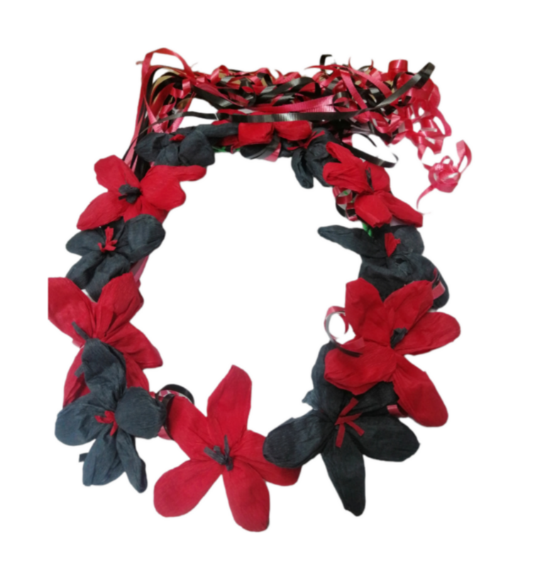 CORONA HALO ROJO/NEGRO