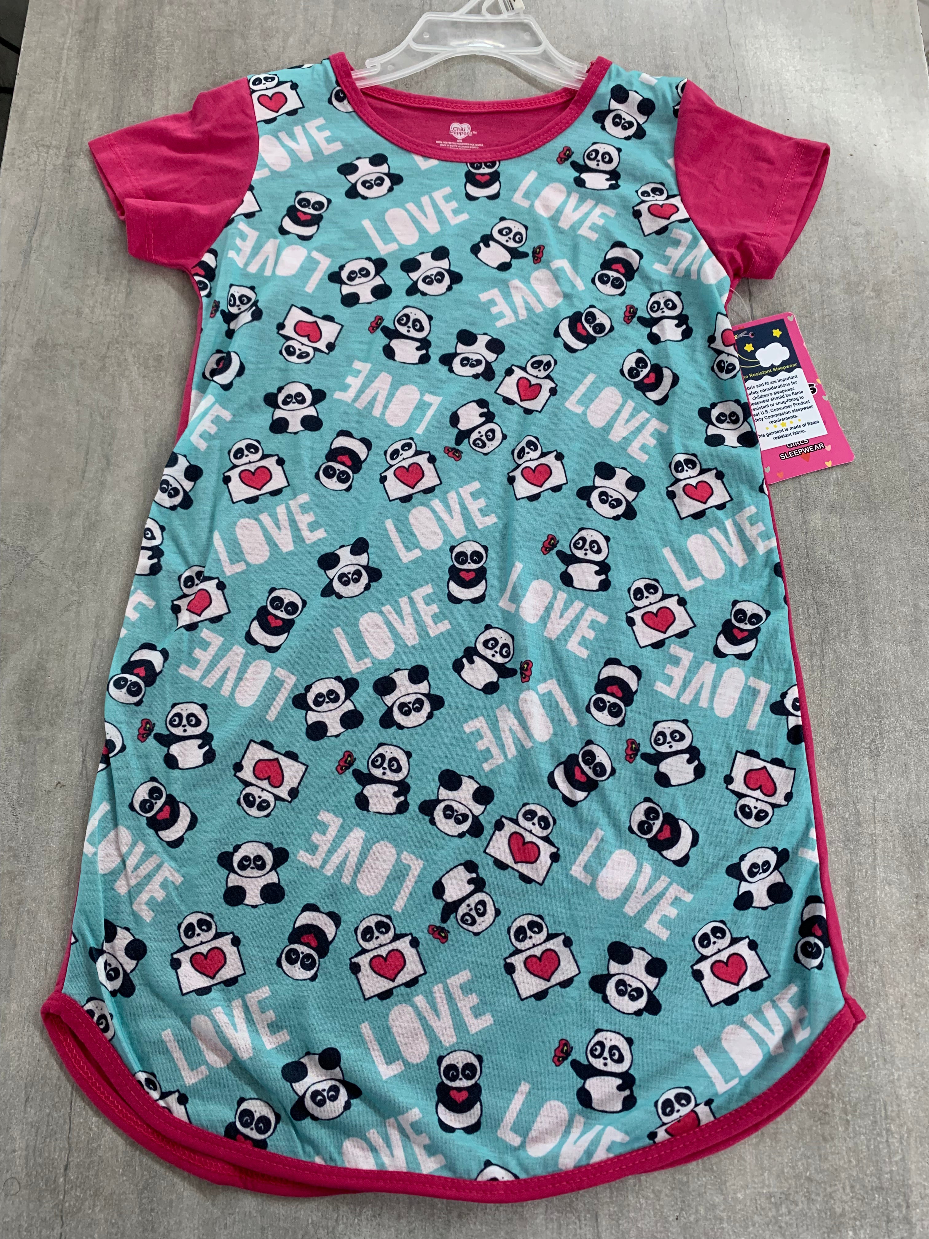 GIRLS DORM SHIRT - PNK-PANDA