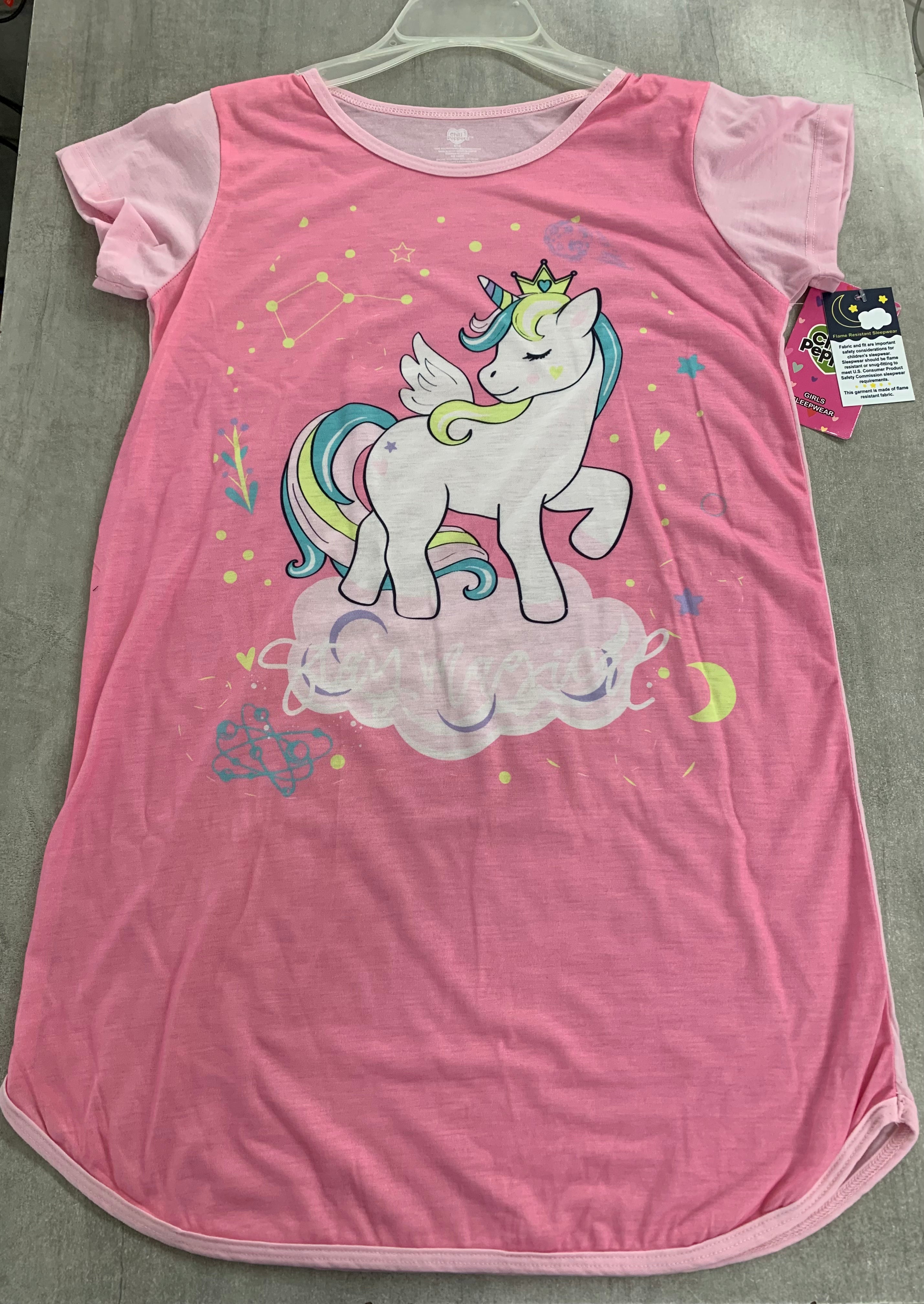 GIRLS DORM SHIRT - PNK-UNICORN