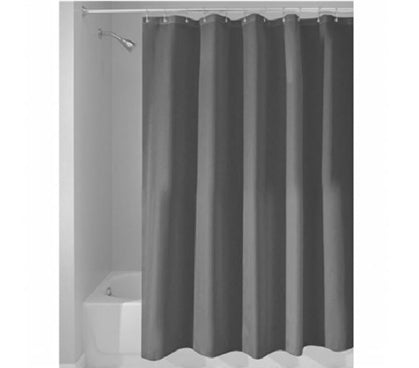 Poly Shower Curtain Liner Charcoal
