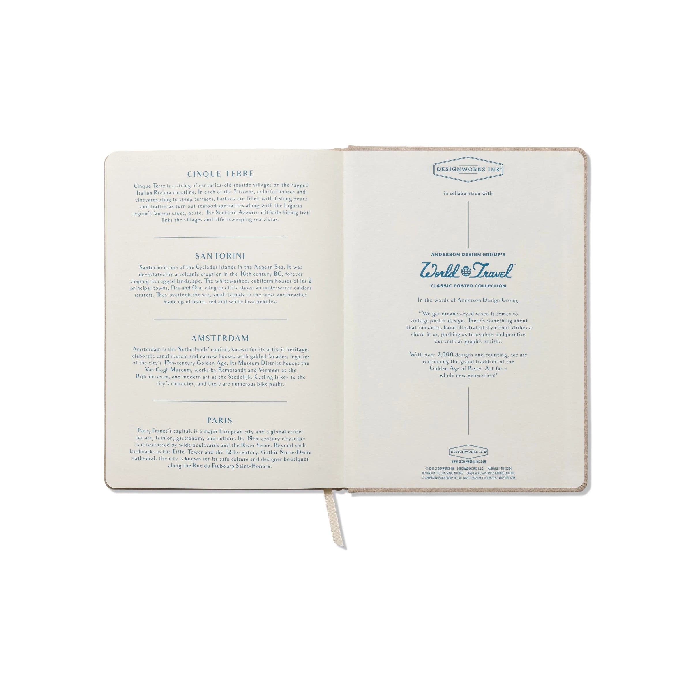 Notebook Travel Planner Anderson Design Travel Journal