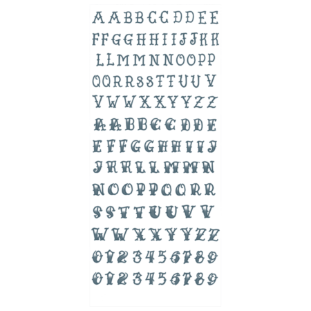 Character tattoos Knuckles - Alphabet